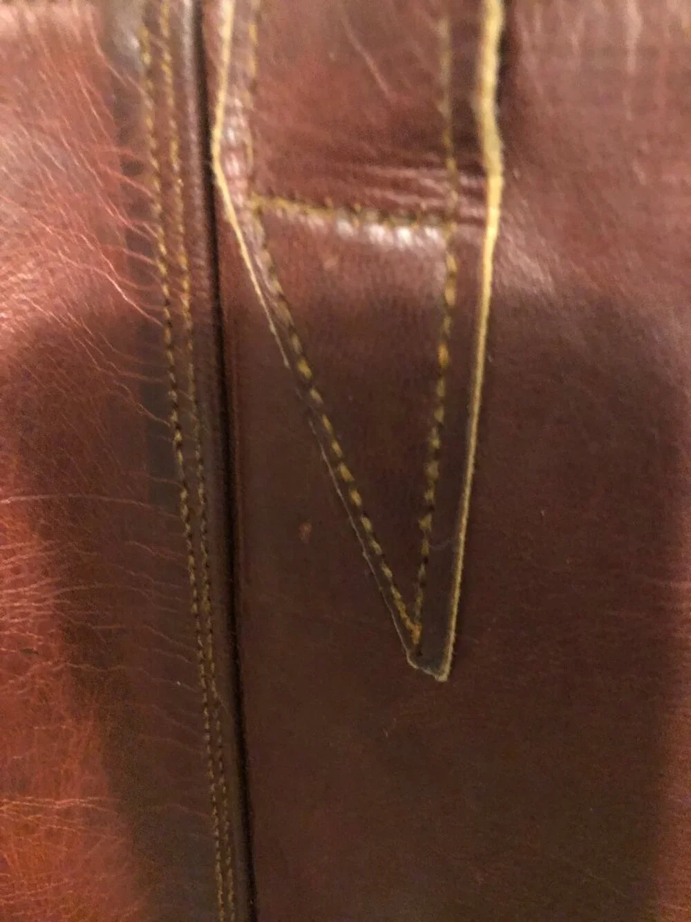 Vintage Leather Tote Bag